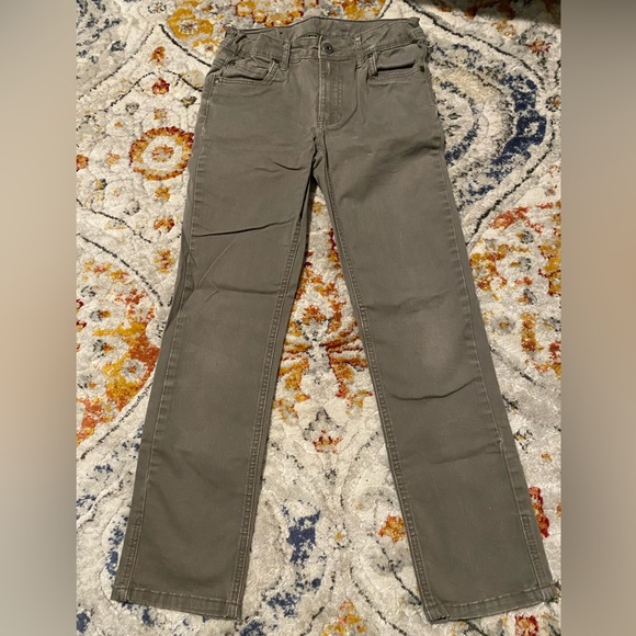 [Matix] Skinny Dark Khaki Jeans - Boys Sz 12 - Adjustable Waistband! - Picture 2 of 7
